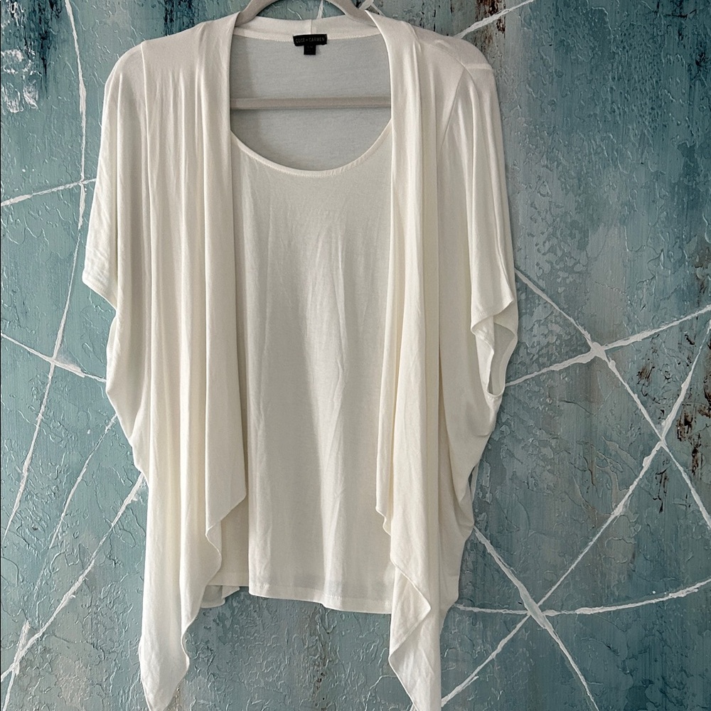 Coco + Carmen Cream Women's Poncho Style Top